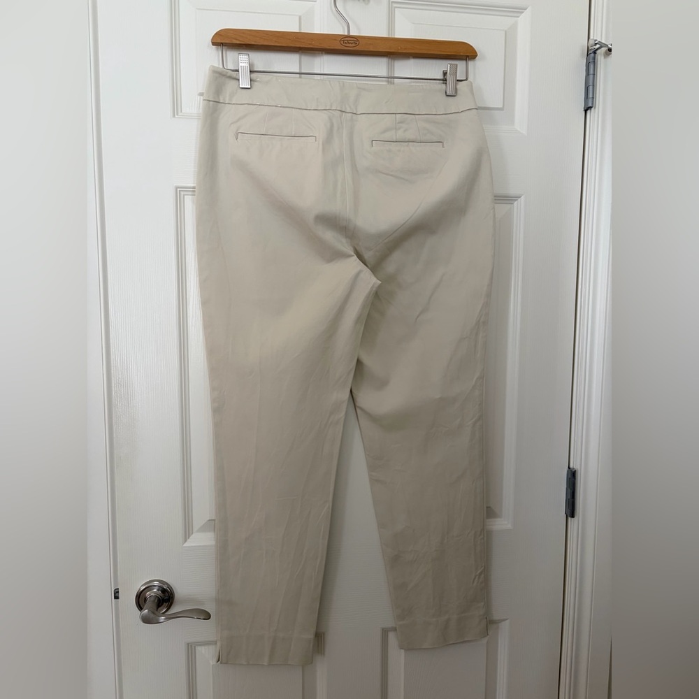 Talbots Chatham Cotton Bi-Stretch Skim Ankle Pant - Picture 2 of 9